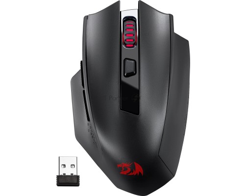 Мышь беспроводная Defender Redragon Woki черный, 26000 dpi, радиоканал, Bluetooth, USB, кнопки - 6