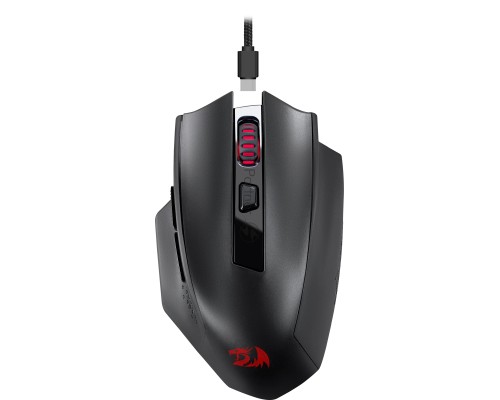 Мышь беспроводная Defender Redragon Woki черный, 26000 dpi, радиоканал, Bluetooth, USB, кнопки - 6