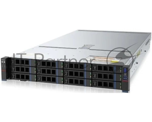 Серверная платформа/ Gooxi SR201-D12R-NV-G2 2U 12bay server with NVME bp ,based on AMD 9004 platform 2xPCIe 4.0x16; 4xPCIe 4.0x8  2x 2.5