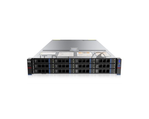 Серверная платформа/ Gooxi SR201-D12R-NV-G2 2U 12bay server with NVME bp ,based on AMD 9004 platform 2xPCIe 4.0x16; 4xPCIe 4.0x8  2x 2.5