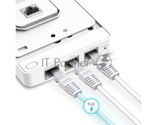 Точка доступа AX1800 Wall Plate Wi-Fi 6 Access Point UKplug