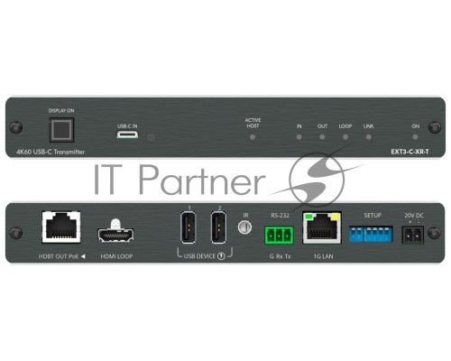 Коммутатор KRAMER 3х1 USB-C и HDMI + USB; поддержка 4K60 4:4:4, деэмбедирование аудио [50-80583090]