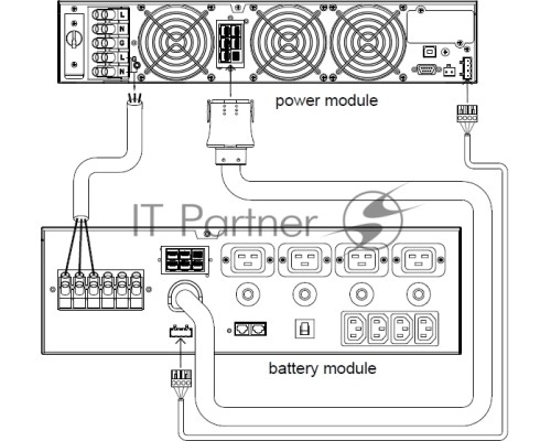 Источник бесперебойного питания Powercom Macan MRT-6000 BAT PACK 6000Вт 6000ВА черный