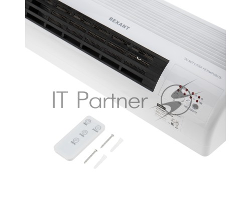 Тепловентилятор электрический настенный PTC 2кВт, белый REXANT