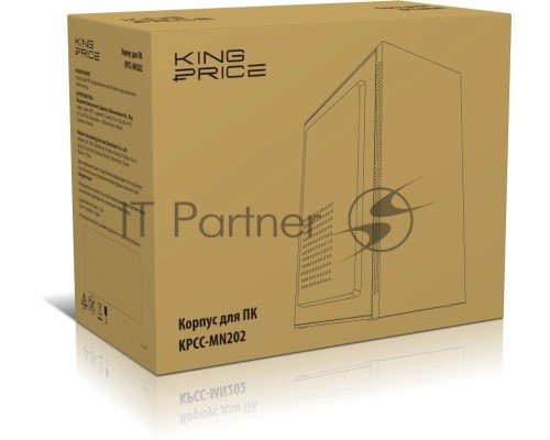 Корпус KingPrice KPCC-MN202 черный без БП mATX 1x80mm 1x120mm 2xUSB2.0 audio