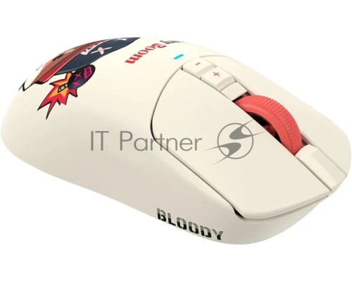 Мышь беспроводная/проводная A4Tech Bloody R72 Ultra Proxy Boom бежевый, 20000 dpi, радиоканал, USB, кнопки - 7