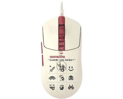 Мышь проводная A4Tech Bloody W72 Ultra Pixels Red рисунок/бежевый/красный, 20000 dpi, USB, кнопки - 7