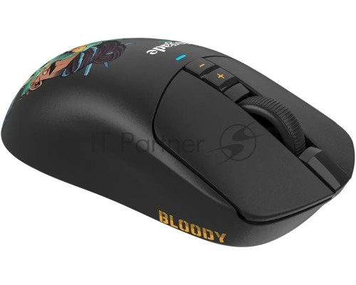Мышь беспроводная/проводная A4Tech Bloody R72 Ultra Duo черный/рисунок, 20000 dpi, радиоканал, USB, кнопки - 7