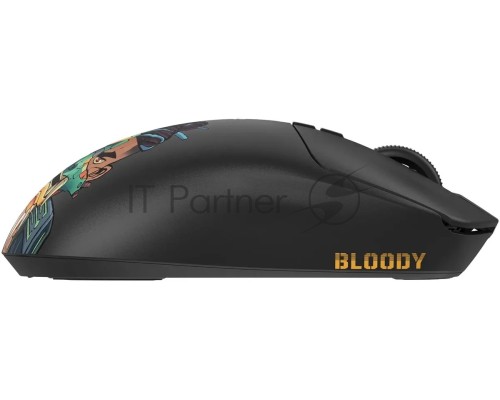 Мышь беспроводная/проводная A4Tech Bloody R72 Ultra Duo черный/рисунок, 20000 dpi, радиоканал, USB, кнопки - 7