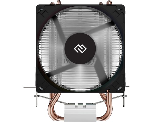 Устройство охлаждения(кулер) Digma D-CPC110-1 90x90x25mm Soc-AM4/1151/1200 черный 3-pin 23dB Al+Cu 110W 245gr Ret