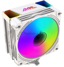 Устройство охлаждения(кулер) GMNG GG-CPC220-ARGB2 ARGB 120x120x25mm Soc-AM5/AM4/1151/1200/2066/1700 белый 4-pin 14-26dB Al+Cu LCD 220W 550gr Ret (GG-CPC220-ARGB2-WH)