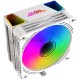 Устройство охлаждения(кулер) GMNG GG-CPC220-ARGB2 ARGB 120x120x25mm Soc-AM5/AM4/1151/1200/2066/1700 белый 4-pin 14-26dB Al+Cu LCD 220W 550gr Ret (GG-CPC220-ARGB2-WH)