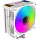 Устройство охлаждения(кулер) GMNG GG-CPC220-ARGB2 ARGB 120x120x25mm Soc-AM5/AM4/1151/1200/2066/1700 белый 4-pin 14-26dB Al+Cu LCD 220W 550gr Ret (GG-CPC220-ARGB2-WH)