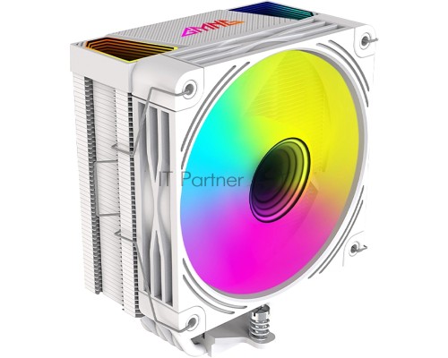 Устройство охлаждения(кулер) GMNG GG-CPC220-ARGB2 ARGB 120x120x25mm Soc-AM5/AM4/1151/1200/2066/1700 белый 4-pin 14-26dB Al+Cu LCD 220W 550gr Ret (GG-CPC220-ARGB2-WH)