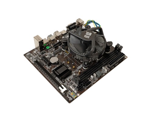Материнская плата с процессором BaseTech H81M-K, i3-4160, mATX, Retail, Socket1150, Intel HD Graphics 4400, 2xDDR3, PCIe3.0, 1xM.2, GLAN, 6xUSB2, 4xUSB3, VGA, HDMI, кулер CPU