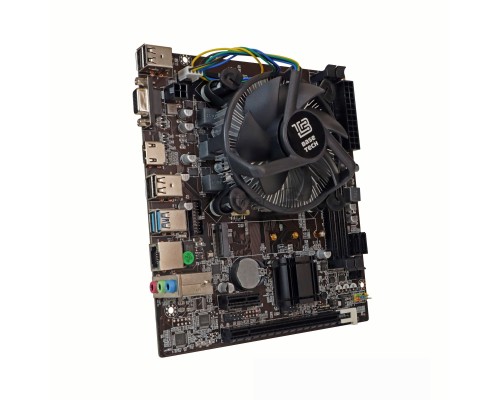 Материнская плата с процессором BaseTech H81M-K, i3-4160, mATX, Retail, Socket1150, Intel HD Graphics 4400, 2xDDR3, PCIe3.0, 1xM.2, GLAN, 6xUSB2, 4xUSB3, VGA, HDMI, кулер CPU