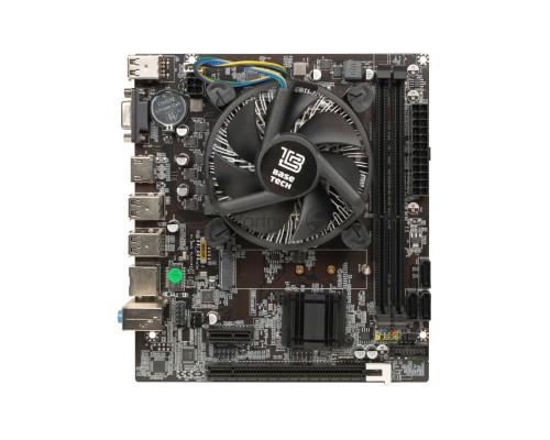 Материнская плата с процессором BaseTech H61M-K, i3-3220, mATX, Retail, Socket1155, Intel HD Graphics 2500, 2xDDR3, PCIe3.0, 1xM.2, GLAN, 8xUSB2, 2xUSB3, VGA, HDMI, кулер CPU