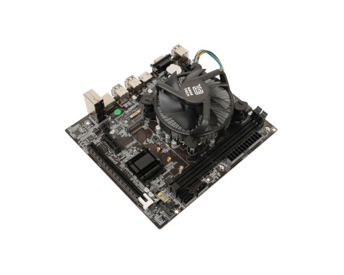 Материнская плата с процессором BaseTech H61M-K, i3-3220, mATX, Retail, Socket1155, Intel HD Graphics 2500, 2xDDR3, PCIe3.0, 1xM.2, GLAN, 8xUSB2, 2xUSB3, VGA, HDMI, кулер CPU