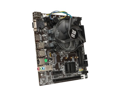 Материнская плата с процессором BaseTech H61M-K, i3-3220, mATX, Retail, Socket1155, Intel HD Graphics 2500, 2xDDR3, PCIe3.0, 1xM.2, GLAN, 8xUSB2, 2xUSB3, VGA, HDMI, кулер CPU