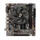 Материнская плата с процессором BaseTech H110M-K, i3-6100, mATX, Retail, Socket1151, Intel UHD Graphics 530, 2xDDR4, PCIe3.0, 1xM.2, GLAN, 6xUSB2, 4xUSB3, VGA, HDMI, кулер CPU