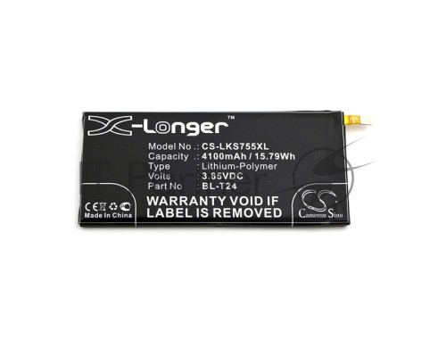 Аккумулятор CS-LKS755XL BL-T24 для LG K212, K220 3.85V / 4100mAh / 15.79Wh Аккумулятор CS-LKS755XL BL-T24 для LG K212, K220 3.85V / 4100mAh / 15.79Wh