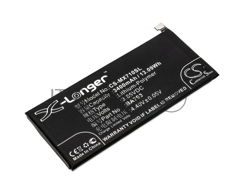 Аккумулятор CS-MX710SL BA793 для MeiZu M793Q, Pro 7 Plus 3.85V / 3400mAh / 13.09Wh Аккумулятор CS-MX710SL BA793 для MeiZu M793Q, Pro 7 Plus 3.85V / 3400mAh / 13.09Wh