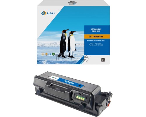 Фотобарабан G&G, аналог Xerox 101R00555 черный 30k