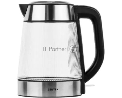 Чайник Centek CT-0013 стекло, 2200 Вт, 1.8 л, серебристый