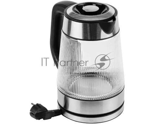 Чайник Centek CT-0013 стекло, 2200 Вт, 1.8 л, серебристый