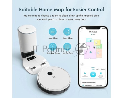 YDTX11 Робот-пылесос YEEDI Robot Vacuum Floor 3+  White