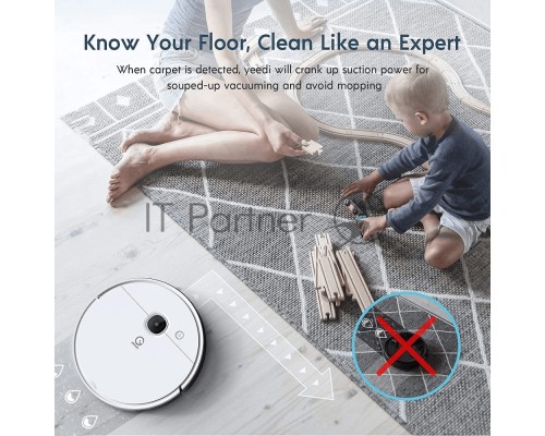 YDTX11 Робот-пылесос YEEDI Robot Vacuum Floor 3+  White