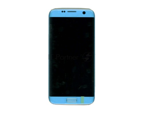 Дисплей для Samsung Galaxy S7 Edge SM-G935FD голубой с рамкой