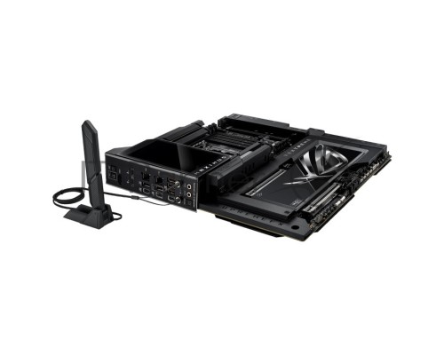 Материнская плата ASUS ROG MAXIMUS Z890 EXTREME, INTEL Z890 s1851, 4xDDR5(192GB), 2xPCIe 5.0x16, 1xPCIe 4.0x4, 1xLAN(10GbE) + 1xLAN(2.5GbE), Wi-Fi, BT, 4xSATA 6Gb/s, 6xM.2, 2xThunderbolt 5 (USB-C), 3xUSB-C, 5xUSB 3.2, EATX, 90MB1IA0-M0EAY0