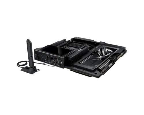 Материнская плата ASUS ROG MAXIMUS Z890 EXTREME, INTEL Z890 s1851, 4xDDR5(192GB), 2xPCIe 5.0x16, 1xPCIe 4.0x4, 1xLAN(10GbE) + 1xLAN(2.5GbE), Wi-Fi, BT, 4xSATA 6Gb/s, 6xM.2, 2xThunderbolt 5 (USB-C), 3xUSB-C, 5xUSB 3.2, EATX, 90MB1IA0-M0EAY0