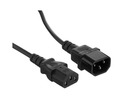[кабели] Exegate EX297753RUS Кабель питания Special EC-0,5S (C13->C14, 3*0.5mm2, CCA, черный, 0.5м)