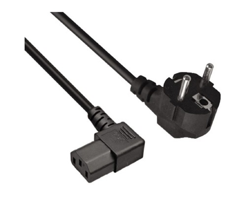 [кабели] Exegate EX297777RUS Кабель питания OfficePC PC-1,8 450W (Евровилка Schuko ->C13 угловой, черный, 1.8м)