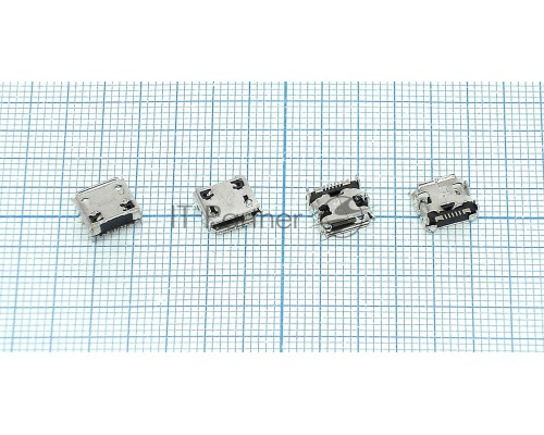 Разъем Micro USB для  Samsung C3222/B7350/S6802/C3560/C3750/C3752/E2222/E2530/E2600/i5500/i9250/S385