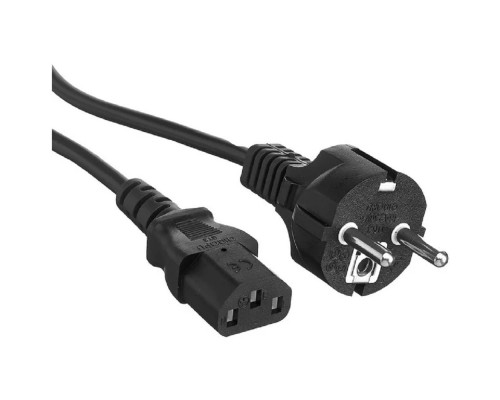 [кабели] Exegate EX297788RUS Кабель питания Special PC-1S (Евровилка Schuko->C13, 3*0.75mm2, CCA, черный, 1м)