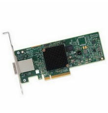 HBA-адаптер Broadcom 9300-8E SGL (LSI00343 / H5-25460-00 / H3-25460-00H)  PCIe 3.0 x8 LP, SAS/SATA 12G HBA, 8port(2*ext SFF8644), 3008 IOC RTL {5}