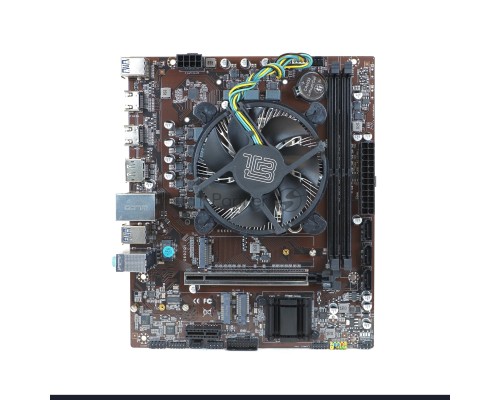 Материнская плата с процессором BaseTech H610M, i3-12100, mATX, Retail, Socket1700, Intel UHD Graphics 730, 2xDDR4, PCIe3.0, 2xM.2, GLAN, M.2 WiFi, 4xUSB2, 6xUSB3, 2xHDMI, DP, кулер CPU