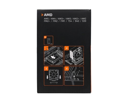 Кулер для процессора Tesla 920RGB, 1х120мм, 1600rpm, 3-pin, Al+Cu, серебристый/RGB, 47CFM, 23дБ, 2-PIPE, TDP 135Вт, INTEL 1700/1200/115x/775/1366, AMD AM5/AM4/AM3(+)/AM2(+)/FM2(+)/FM1/754/940/939 (TSL-920-RGB)