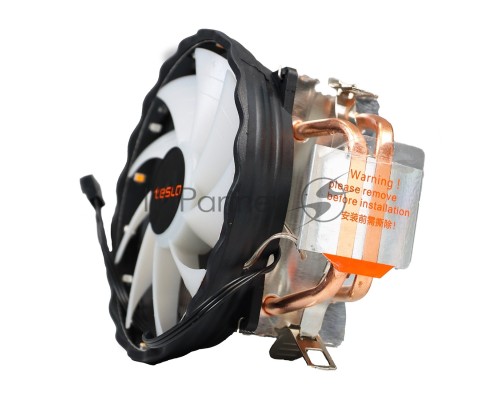 Кулер для процессора Tesla 920RGB, 1х120мм, 1600rpm, 3-pin, Al+Cu, серебристый/RGB, 47CFM, 23дБ, 2-PIPE, TDP 135Вт, INTEL 1700/1200/115x/775/1366, AMD AM5/AM4/AM3(+)/AM2(+)/FM2(+)/FM1/754/940/939 (TSL-920-RGB)