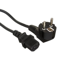 Exegate EX297792RUS Кабель питания Special PC-10S (Евровилка угловая Schuko->C13, 3*0.75mm2, CCA, черный, 10м)