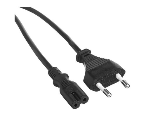 [кабели] Exegate EX297811RUS Кабель питания ноутбуков, аудио/видео Special PCN-1,5S (Евровилка CEE7/16->C7, 2*0.5mm2, CCA, черный, 1.5м)