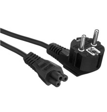 Exegate EX297814RUS Кабель питания ноутбуков Special PC5-0,5S (Евровилка Schuko->C5, 3*0.5mm2, CCA, черный, 0.5м)