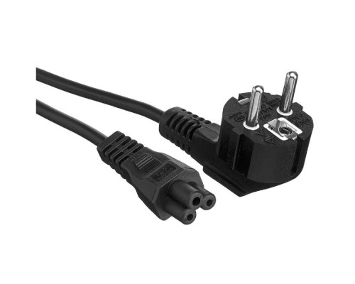 [кабели] Exegate EX297814RUS Кабель питания ноутбуков Special PC5-0,5S (Евровилка Schuko->C5, 3*0.5mm2, CCA, черный, 0.5м)
