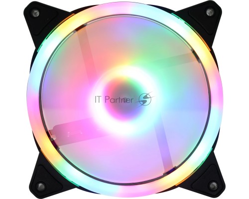 Вентилятор для корпуса GMNG GG-CF120FRGB2-PWMBK RGB 120х120x25 черный 4-pin 28дБ Ret
