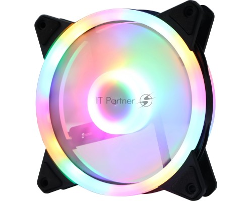 Вентилятор для корпуса GMNG GG-CF120FRGB2-PWMBK RGB 120х120x25 черный 4-pin 28дБ Ret