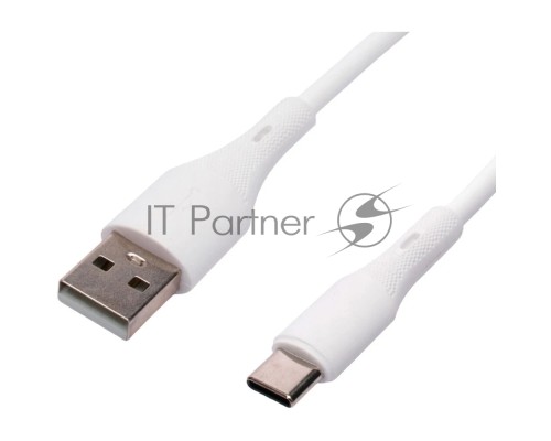 Кабель USB2.0 Cablexpert CC-USB2S-AMCM-1M-W, AM/Type-C, 3А, 18Вт, QC3.0, силиконовый, медь, 1м, белый, пакет Кабель USB2.0 Cablexpert CC-USB2S-AMCM-1M-W, AM/Type-C, 3А, 18Вт, QC3.0, силиконовый, медь, 1м, белый, пакет