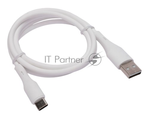 Кабель USB2.0 Cablexpert CC-USB2S-AMCM-1M-W, AM/Type-C, 3А, 18Вт, QC3.0, силиконовый, медь, 1м, белый, пакет Кабель USB2.0 Cablexpert CC-USB2S-AMCM-1M-W, AM/Type-C, 3А, 18Вт, QC3.0, силиконовый, медь, 1м, белый, пакет